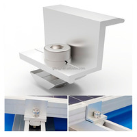 Pince d'extrémité en matériau aluminium pour panneau solaire de 35mm Accessoires Pince d'extrémité pour support solaire