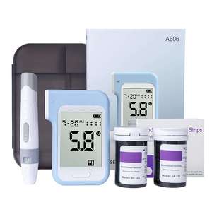 Kit de Monitor de Glucosa en Sangre CE OEM, Prueba Rápida en 5s, 0.7μL, Glucómetro sin Codificación con Memoria para 120 Lecturas, para el Cuidado de la <span class=keywords><strong>Diabetes</strong></span> en el Hogar - Product Image 3