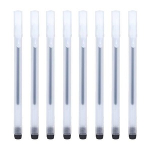 Bolígrafo Transparente Esmerilado Blanco, Punta de 0.5 mm, Tinta Negra, Carcasa de Plástico, para Oficina y Escuela, YS-Little White Pen - Product Image 5