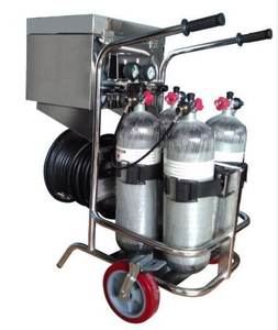 वायु श्वसन तंत्र कार्ट एसबीए आपातकालीन बचाव उपकरण के लिए लंबी ट्यूब ट्रॉली - Product Image 1