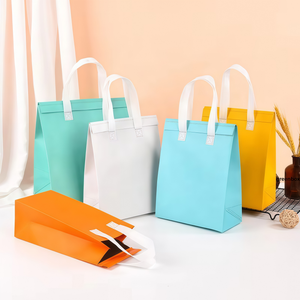 Высококачественная водонепроницаемая термосумка для доставки еды на вынос из нетканого материала с логотипом, на заказ, разных размеров - Product Image 2