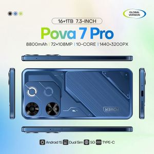 Teléfono Inteligente <span class=keywords><strong>Tecno</strong></span> <span class=keywords><strong>Pova</strong></span> 7 Pro 5G de 7.3 Pulgadas, Directo de Fábrica, Doble SIM, 16 GB, Resistente a Golpes, CPU Deca-Core, Cámara Trasera de 108 MP, Resolución HD, LTE - Product Image 3