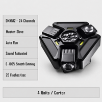 Projecteur laser LED mobile à effet de lumière DMX512 RGB Strobe pour KTV, bar et soirée