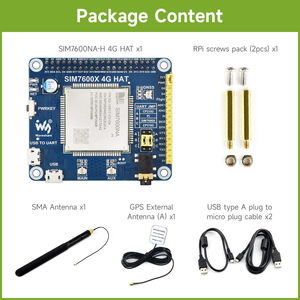 Waveshare SIM7600NA-H 4G HAT para Raspberry Pi, compatible con LTE Cat-4 4G, posicionamiento GNSS, para América del Norte K480 - Product Image 5