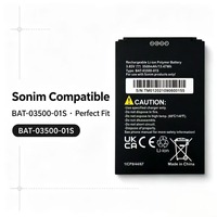 Batterie de remplacement BAT-03500-01S pour téléphone robuste Sonim XP5 Plus XP5900, batterie Li-Polymère 3500mAh 3.85V certifiée CE UN38.3