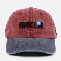 Gorra de Béisbol de 6 Paneles, Estilo Vintage, 100% Algodón, con Logotipo Bordado Personalizado, sin Estructura, de Algodón Lavado y Desgastado, Tipo Dad Hat