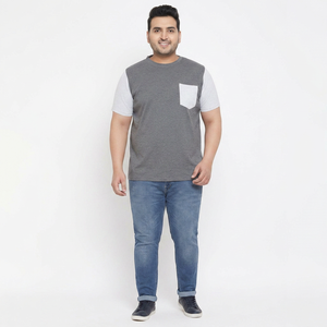 Camisetas de Hombre Extra Grandes de Algodón 100% Pesado, Nueva Moda, Personaliza con el Logotipo de tu Marca, Transpirables, de Color Sólido - Product Image 1