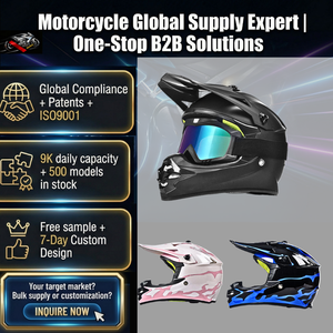 Cascos de Motocicleta Geométricos DOT Estándar Integrales para Carreras Todoterreno, Protección Contra Impactos, Cascos Deportivos de Protección - Product Image 1