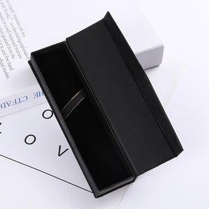 पेन कस्टम लोगो के लिए उच्च गुणवत्ता वाले लक्जरी व्यक्तिगत पैकेजिंग कार्डबोर्ड उपहार पेन बॉक्स ब्लैक पेपर बॉक्स - Product Image 1