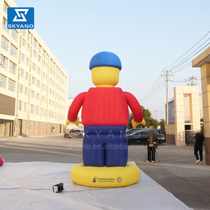 Personnages de dessins animés gonflables géants en forme de blocs de construction, mascotte publicitaire <span class=keywords><strong>gonflable</strong></span> - Product Image 4