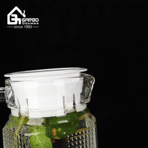 Jarra de cristal clásica de 1 litro de gran capacidad para la vida diaria, gran oferta, jarra de cristal grabada para beber té frío y café - Product Image 5