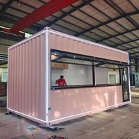 Conteneur maritime transformé en maison-réfrigérée, boutique extensible, camion-restaurant, conteneur mobile pour la vente de nourriture de rue, bar mobile, vente de hot-dogs