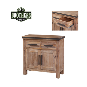 Meilleur prix Buffet solide à 2 portes de marque Atlas au design moderne Table de garde-robe pour la maison Salle à manger en bois fabriqué au Vietnam - Product Image 2