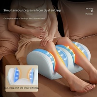 Appareil de massage des pieds et des mollets, enveloppant, avec compresse chaude, pétrissage, télécommande sans fil, pour débloquer les méridiens musculaires