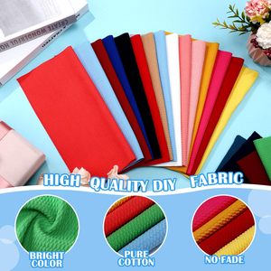 Textured <b>Knit</b> Fabric, 4-Way Stretch Spandex <b>Knit</b>, Quilted Splicing Material for DIY Crafts & Handmade Accessories - Product Image 2