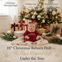 Poupée Bébé Reborn de Noël DOWinch de 18 Pouces Faite à la Main avec Barboteuse Kaki pour Cadeau d'Enfant et Présentation