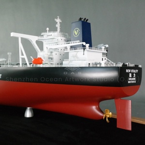 Artisanat en plastique fait à la main ligne d'expédition logistique présent océan oeuvre Studio expédition cadeau personnalisé 120cm modèle de bateau pétrolier - Product Image 3
