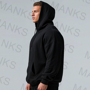 OEM cotone Spandex <span class=keywords><strong>felpe</strong></span> atletiche per gli uomini Logo grafico personalizzato pesi massimi oversize Activewear sport Gym <span class=keywords><strong>felpe</strong></span> con cappuccio <span class=keywords><strong>da</strong></span> <span class=keywords><strong>uomo</strong></span> - Product Image 3