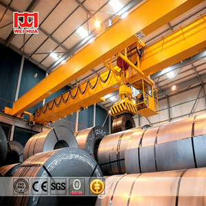 Pont roulant magnétique robuste à double <span class=keywords><strong>poutre</strong></span> A6 pour travaux lourds, capacité 5T, 20T, 30T, 50T, pour la construction - Product Image 1