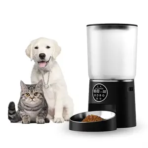 Mangeoire automatique intelligente pour animaux de compagnie avec minuterie, style luxe, chien et chat, avec logo personnalisé