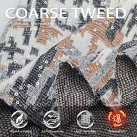 Tejido de tweed elástico y cómodo-Pronto se enviará en un amplio stock adecuado para vestidos de ropa