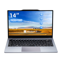 Laptop Windows Personalizzato da 14 Pollici con Intel Celeron N4000, 8GB LPDDR4, SSD M.2 SATA, Schermo FHD IPS, OEM ODM per Istruzione e Ufficio