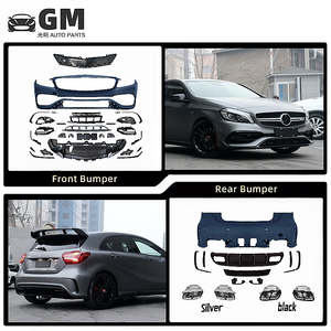 Kit de pare-chocs pour Mercedes-Benz <span class=keywords><strong>Classe</strong></span> <span class=keywords><strong>A</strong></span> W176 <span class=keywords><strong>AMG</strong></span> <span class=keywords><strong>A45</strong></span>, comprenant un ensemble de pare-chocs avant avec calandre et diffuseur arrière - Product Image 2
