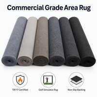 Tapis en polyester insonorisant de qualité commerciale certifié TB117 pour simulateur de golf et home cinéma