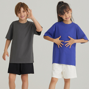 Wholesale Custom Summer <strong>Clothing</strong> for Boys, Short-sleeved Blank T-shirts, Casual Pure Cotton T-shirts - Product Image 1