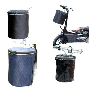 Cestino <span class=keywords><strong>per</strong></span> Bicicletta Pieghevole Portatile CheChiTuLe in Tela Impermeabile di Alta Qualità con Maniglia <span class=keywords><strong>per</strong></span> <span class=keywords><strong>Bici</strong></span> da Strada, Montaggio Universale sul Telaio - Product Image 3