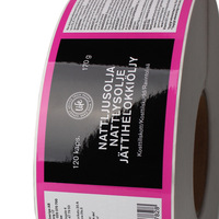Produsen Stiker Label Perekat Custom Die Cut dengan Cetak Logo Nama Merek Pribadi, Kemasan Tahan Air, Ramah Lingkungan, dan Mengkilap