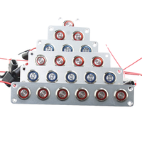 Panneau de commande à bouton-poussoir LED marin pour bateau, camping-car, voiture, yacht