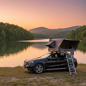 Tente de toit pour voiture SUV, entièrement automatique, toit rigide, tente extérieure de grande taille, pliable, quatre saisons, 2-4 personnes, deux chambres, coque rigide - Product Image 2