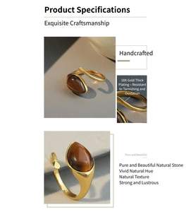 Precio competitivo Anillos de joyería de lujo de calidad superior Anillos vintage franceses para mujeres - Product Image 2