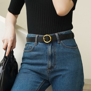 Ceintures en cuir tendance, nouvelle conception, vente en gros, boucle décorative, ceinture en métal marron pour femmes, <span class=keywords><strong>LB12</strong></span>, LB13 - Product Image 3