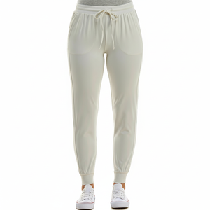 Pantalones de chándal para mujer con cordón de lana, pantalones cálidos de cintura alta para correr con bolsillos, pantalones deportivos para mujer, uso diario - Product Image 1