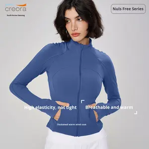 Chaqueta Deportiva de Yoga Prémium para Mujer LuLu de Otoño con Cremallera para Correr al Aire Libre y Fitness, Transpirable de Corte Ajustado con Opción de Tallas Grandes - Product Image 3
