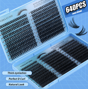 Aesphylash Synthetic Hair <b>Lash</b> <b>Clusters</b> Kit Wispy Eyelash <b>Clusters</b> Matte Natural DIY <b>Lash</b> Extension 10-16mm 300pcs Cruelty-Free - Product Image 6