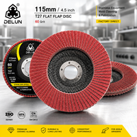 Disque à lamelles en céramique de 115 mm, grain 60, pour la fabrication d'équipements de cuisine en acier inoxydable et le nettoyage des soudures, pour l'approvisionnement direct en usine