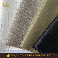 Simili cuir de crocodile gaufré de haute qualité, tissu PU imperméable pour la fabrication de chaussures, l'artisanat, les vêtements, les sacs décoratifs de golf, les canapés
