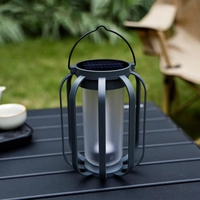 Lanterne LED NC613, rechargeable à l'énergie solaire, étanche, décoration extérieure