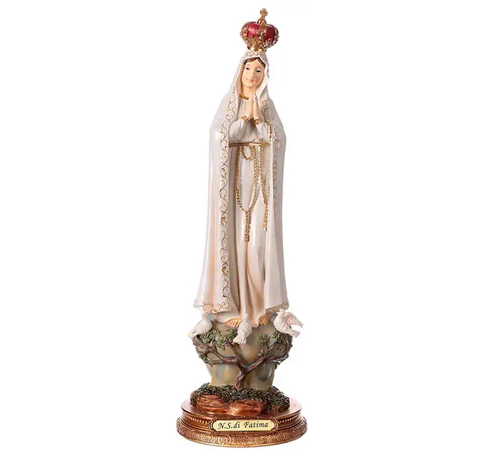 Wholesale Catholic Religious Blessed Virgin Mary Resin Crafts Our Lady Of Fatima Statue Mother Maria Statue Sculpture