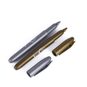 Altın ve gümüş metalik işaretleyici kalem s boyama kalemler için su geçirmez kalıcı boyalı işaretleme kalemi işaretleyici kalem öğrenci malzemeleri Craftwork sanat - Product Image 2