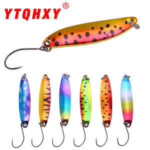 Leurre Spinner Ytqhxy 4cm 5g en forme de feuille de saule, appât pour la pêche au bar, matériel de pêche - Product Image 1
