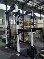 Y200 Station de musculation multifonctionnelle Smith Machine à domicile, la plus vendue, avec pile de poids en acier de 70 kg, écologique et durable, pour un entraînement complet du corps