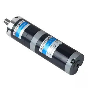 Planetary gearbox motor 52mm 24v 48V 40W 60W High Speed Torque Low Noise DC Brush Gear Motor for solar and packing machine