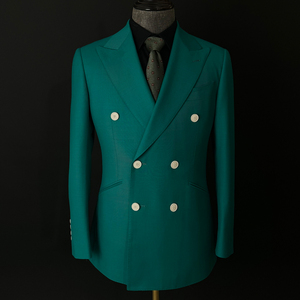 Nieuwste <span class=keywords><strong>Design</strong></span> Luxe Custom Heren Wollen Pak Slim Fit Jas Mannen Pakken Voor Zakelijke Evenementen - Product Image 3