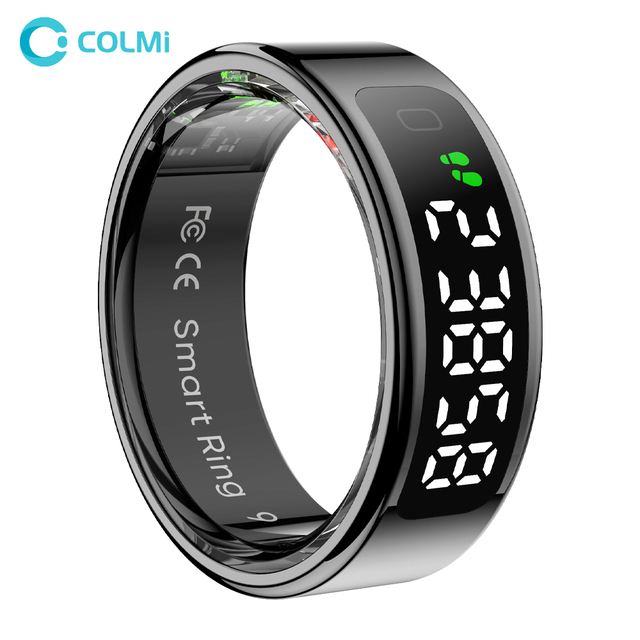 COLMI R12 Smart Ring Fitness and Sleep Tracker Heart Rate Monitoring Water-Resistant App Controlled Steel Case