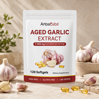 Compléments alimentaires antioxydants ArtoaLabs, extrait d'ail vieilli en gélules molles pour la santé cardiaque, la circulation, le métabolisme et l'énergie des adultes