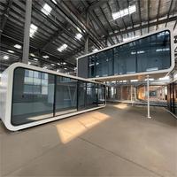 Maison préfabriquée de haute qualité, capsule spatiale, cabine, hôtel, conteneur, mini-maison, pod de couchage, maison mobile de luxe préfabriquée pour l'extérieur